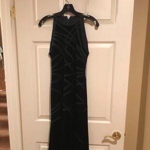 Vintage Tadashi Shoji Black Velvet Dress